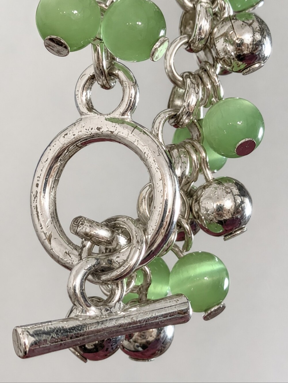 Silver-Tone Jewelry Bundle  Vintage Chatelaine Brooch Elephant Charm & Bracelet - Picture 10 of 13